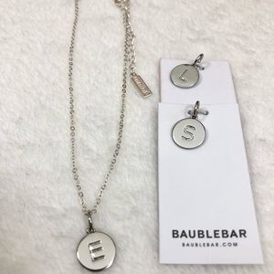 Baublebar Initial charm, E, L and S